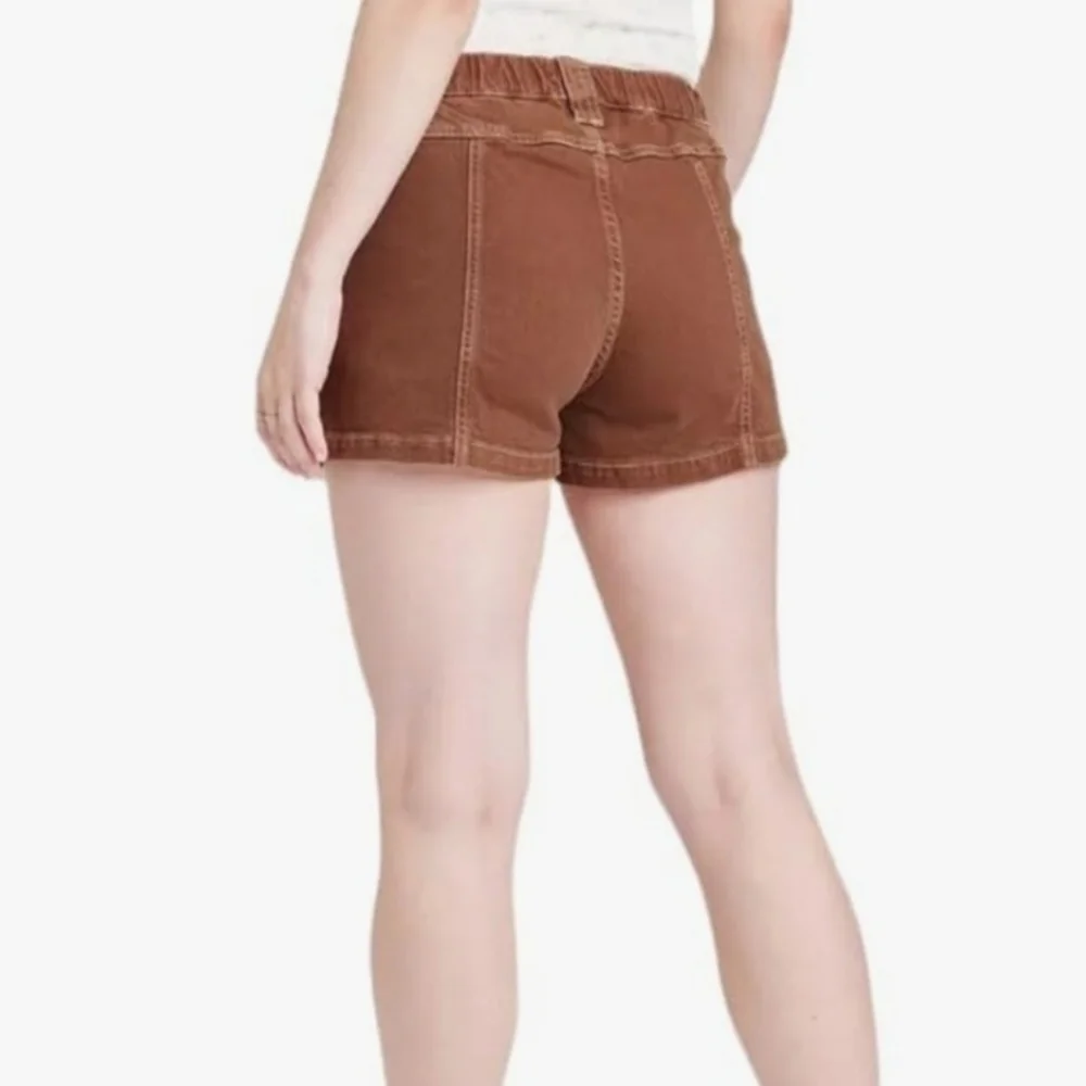 Wild Fable Brown Mid-Rise Utility Shorts Size Large NEW - Picture 2 of 7
